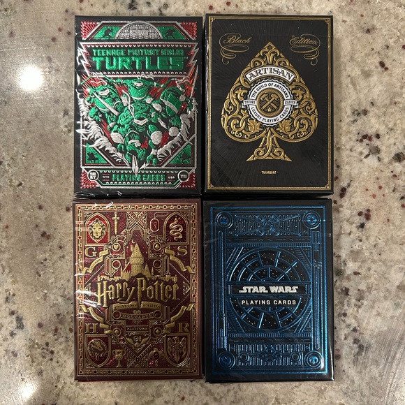 4pack Bundle Theory 11 Playing Cards (NIB) Factory Sealed Unopened